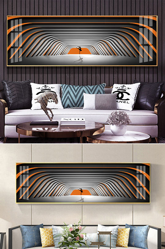 抽象几何空间装饰画图片-抽象几何空间装饰画设计素材-抽象几何空间