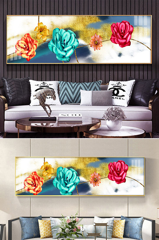 彩色花朵花卉装饰画-众图网