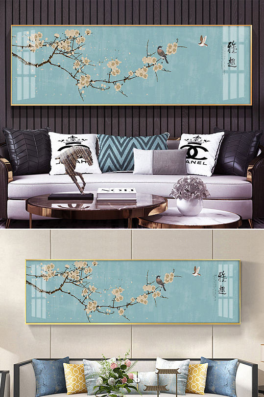 喜上眉梢鸟语花香花鸟国画装饰画-众图网