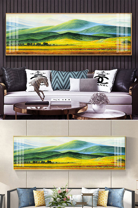 田园山水艺术装饰画-众图网