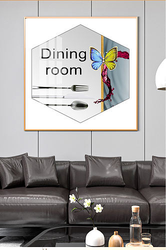 餐厅餐具厨房装饰画