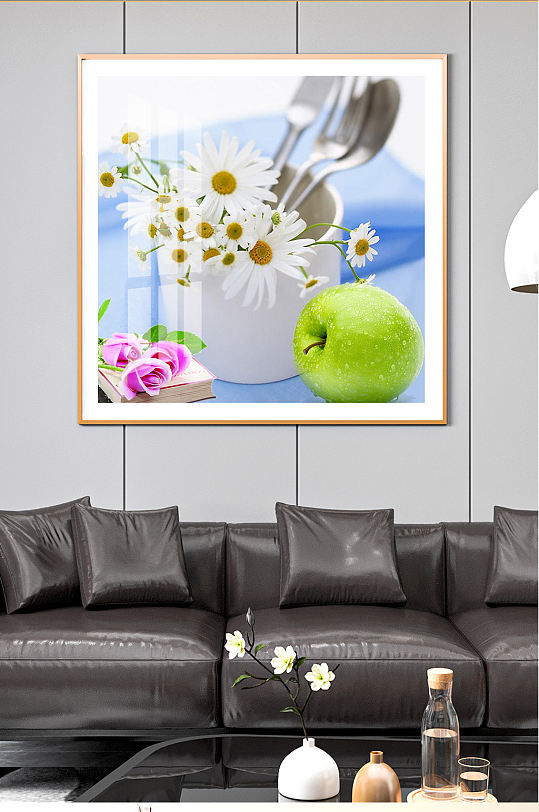 水果花卉餐具装饰画