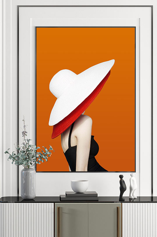 人物艺术美女装饰画-众图网