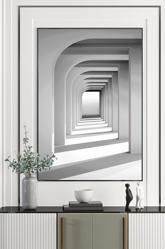 抽象艺术几何图形装饰画