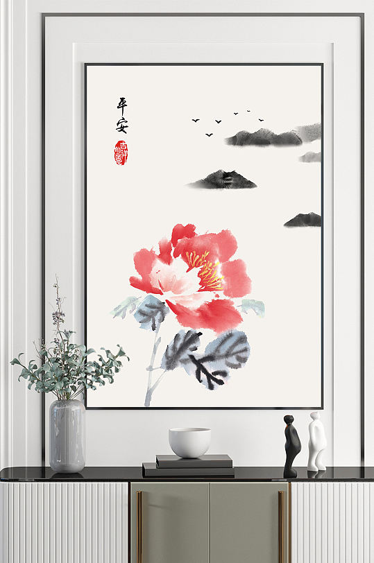 新中式现代简约民俗装饰画-众图网