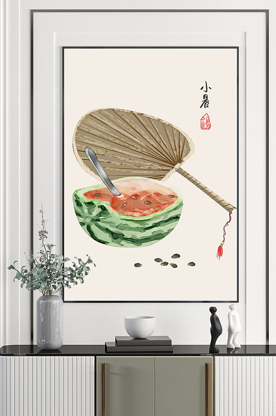 新中式现代简约民俗装饰画-众图网