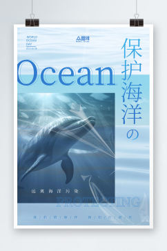 海洋保护主题宣传海报