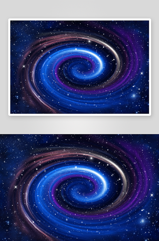 夜空星空漩涡图片