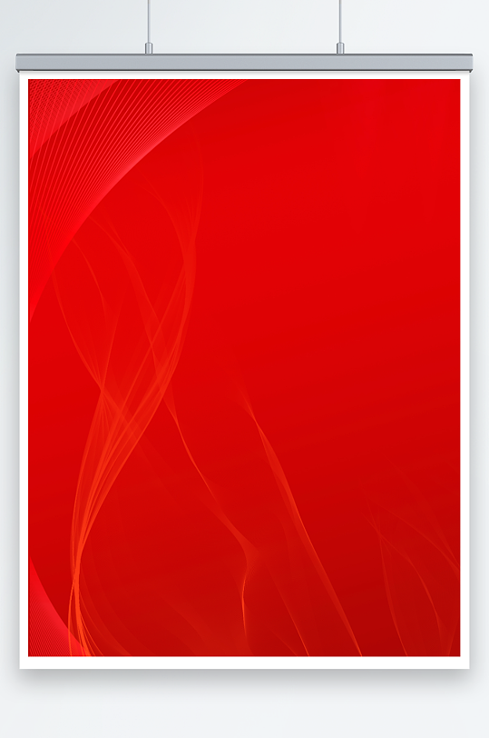 红色线条科技感曲线背景-众图网