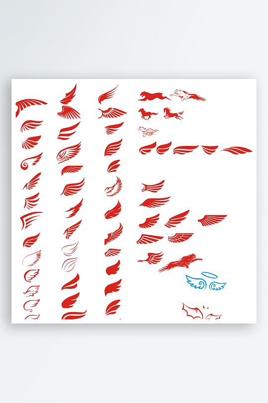 翅膀天使翅膀恶魔翅膀-众图网