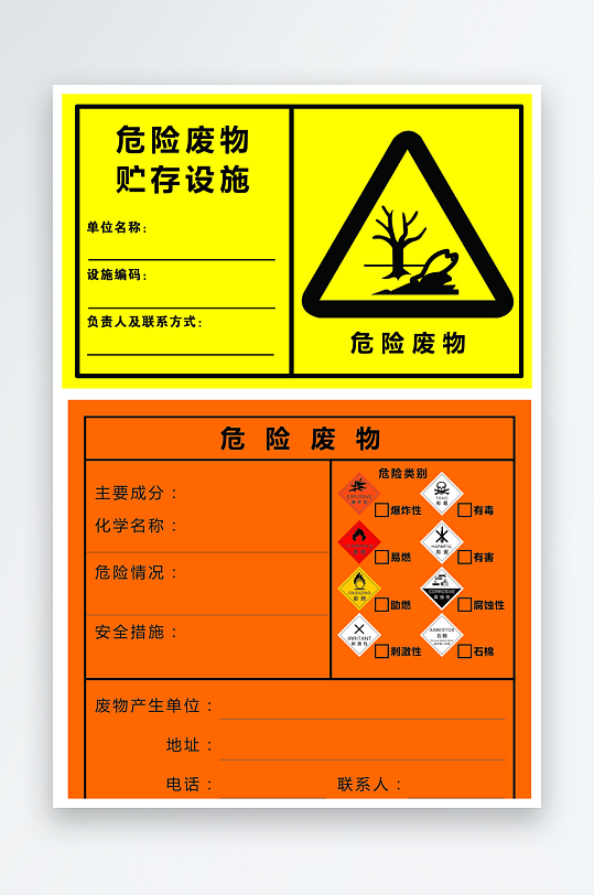 危险废物危废标识