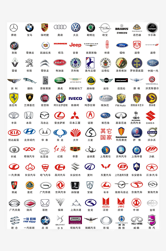 汽车标志科技背景-众图网