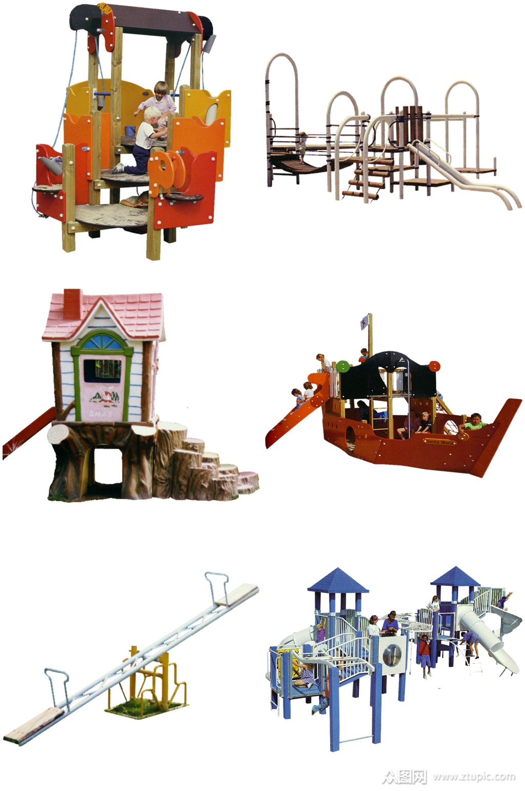 游乐设施健身器材(1).psd素材