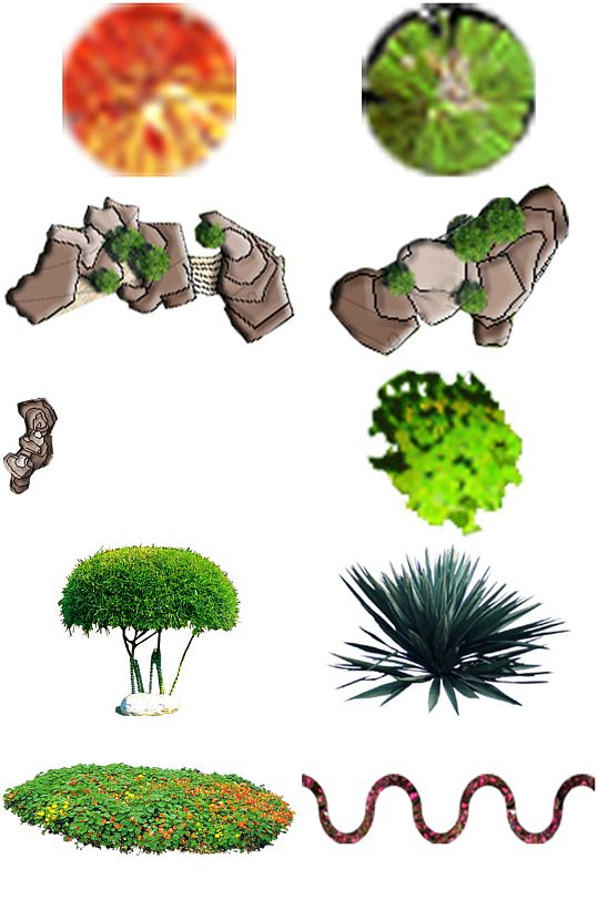 园林彩平素材 (1)