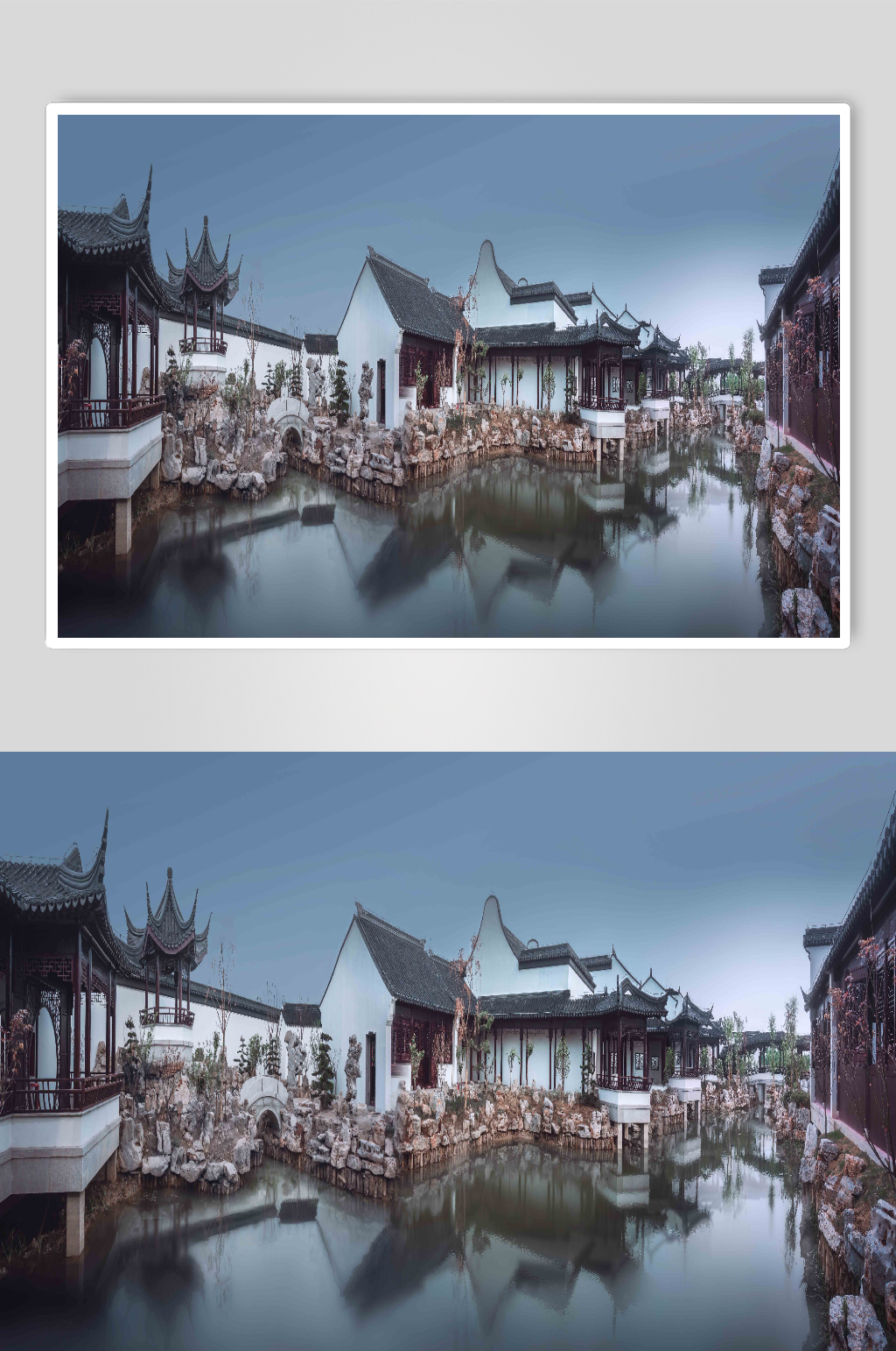 魅力大洋湾全景摄影图片素材