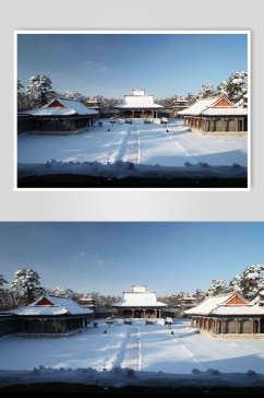 沈阳福陵冬季摄影图片