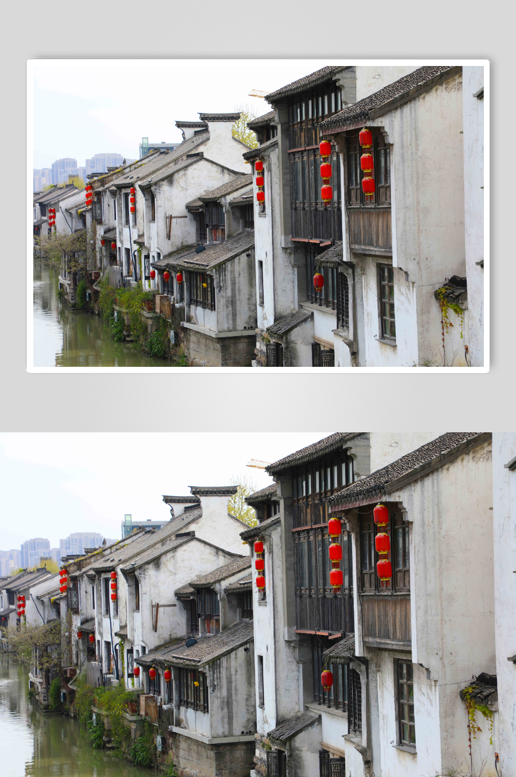无锡古运河旁南长街风景摄影图片素材