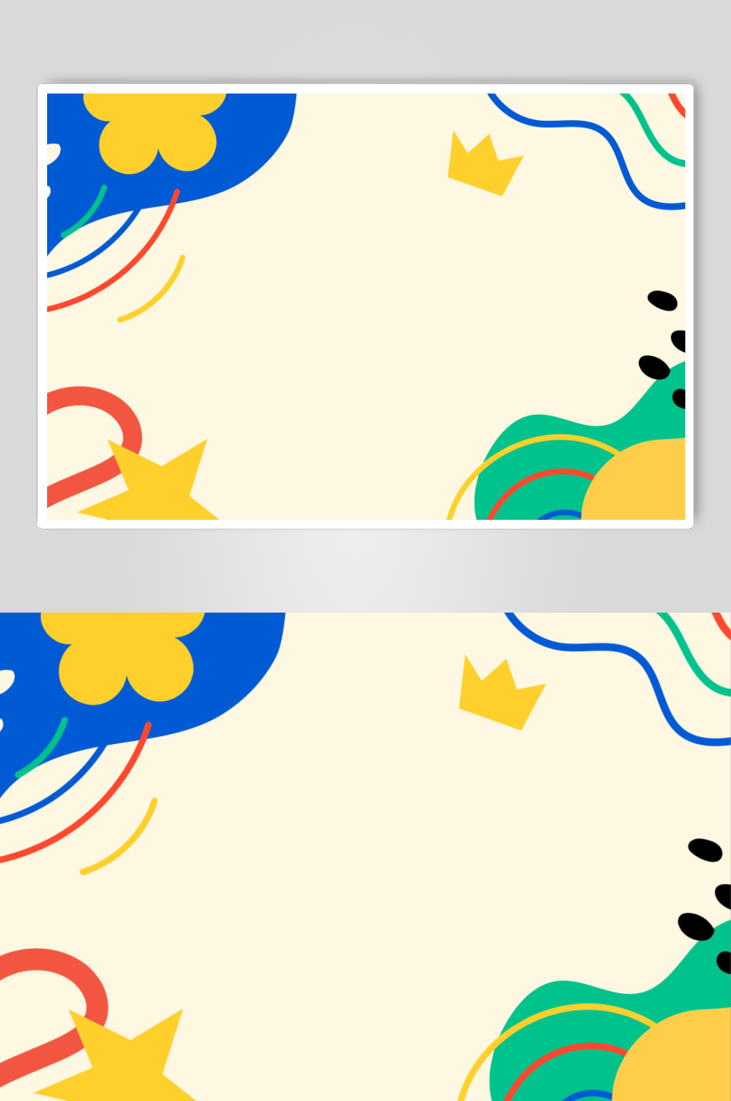 创意卡通动画简约绘画展板素材
