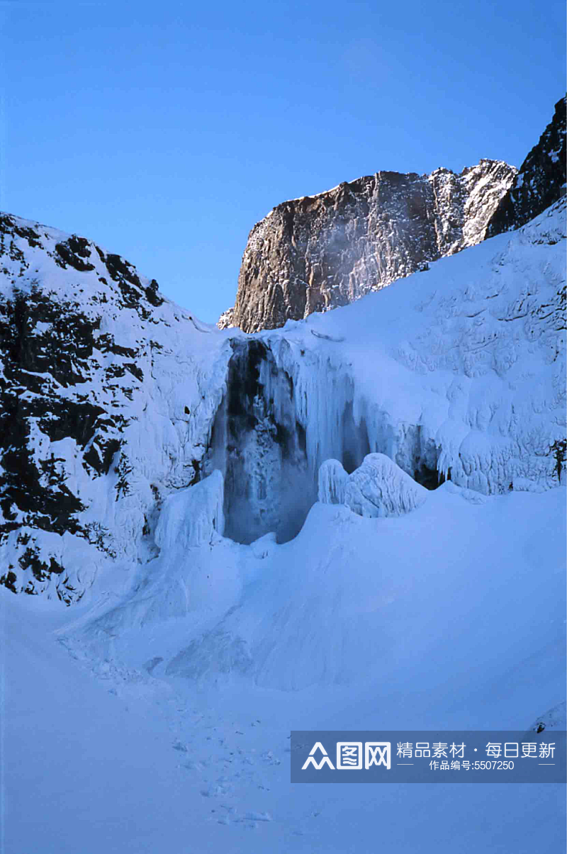 长白山冬景摄影图片素材