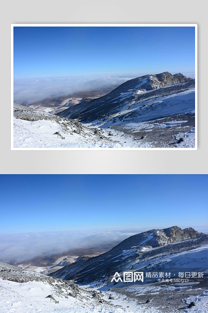 长白山风景之冬景摄影图片素材