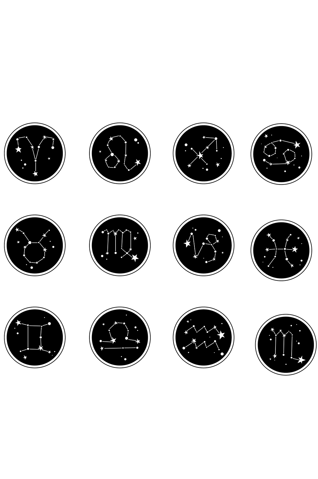 十二星座的专属标志图片