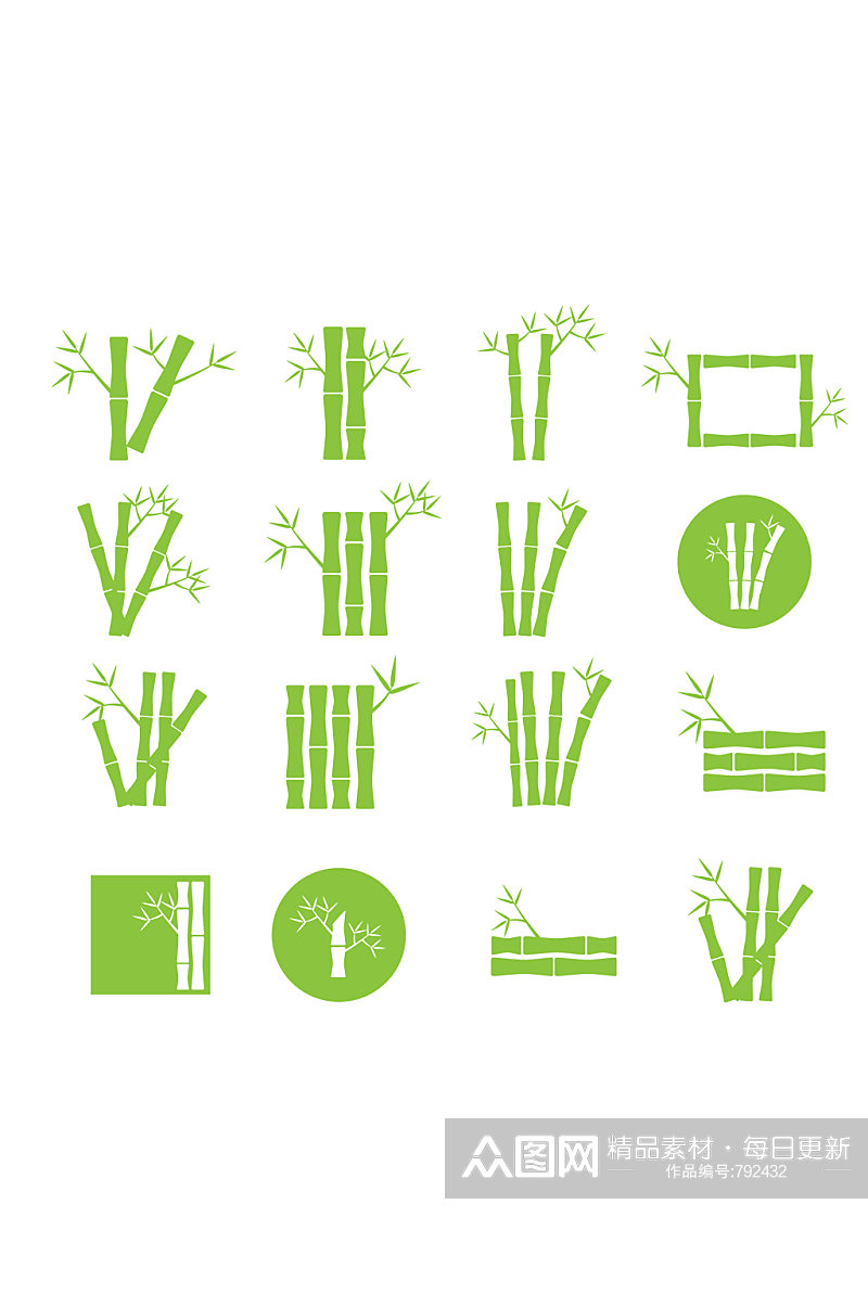 绿色竹子设计元素素材