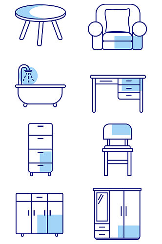 家具系列简约图标icon