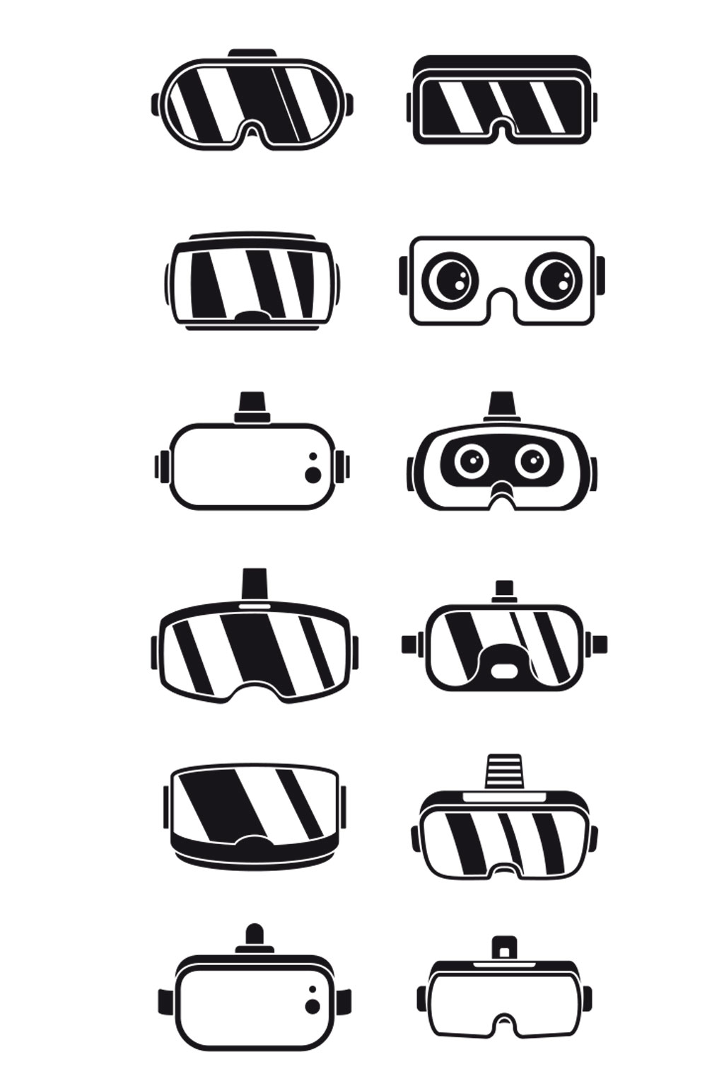 3d游戏风镜图标设置简单的组的3d游戏素材