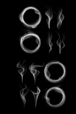 蒸汽烟雾形状冒烟的蒸气流