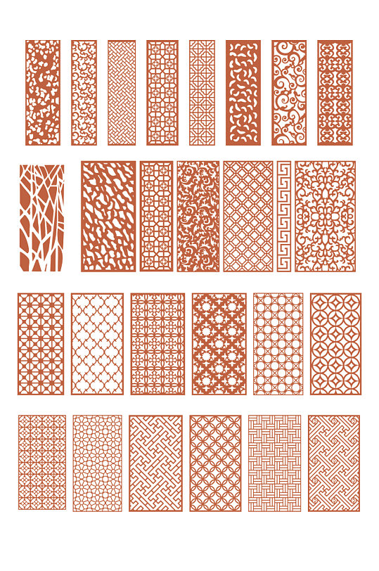 镂空装饰雕刻窗花-众图网
