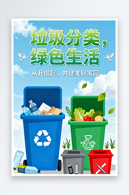 AI艺术数字垃圾分类-众图网