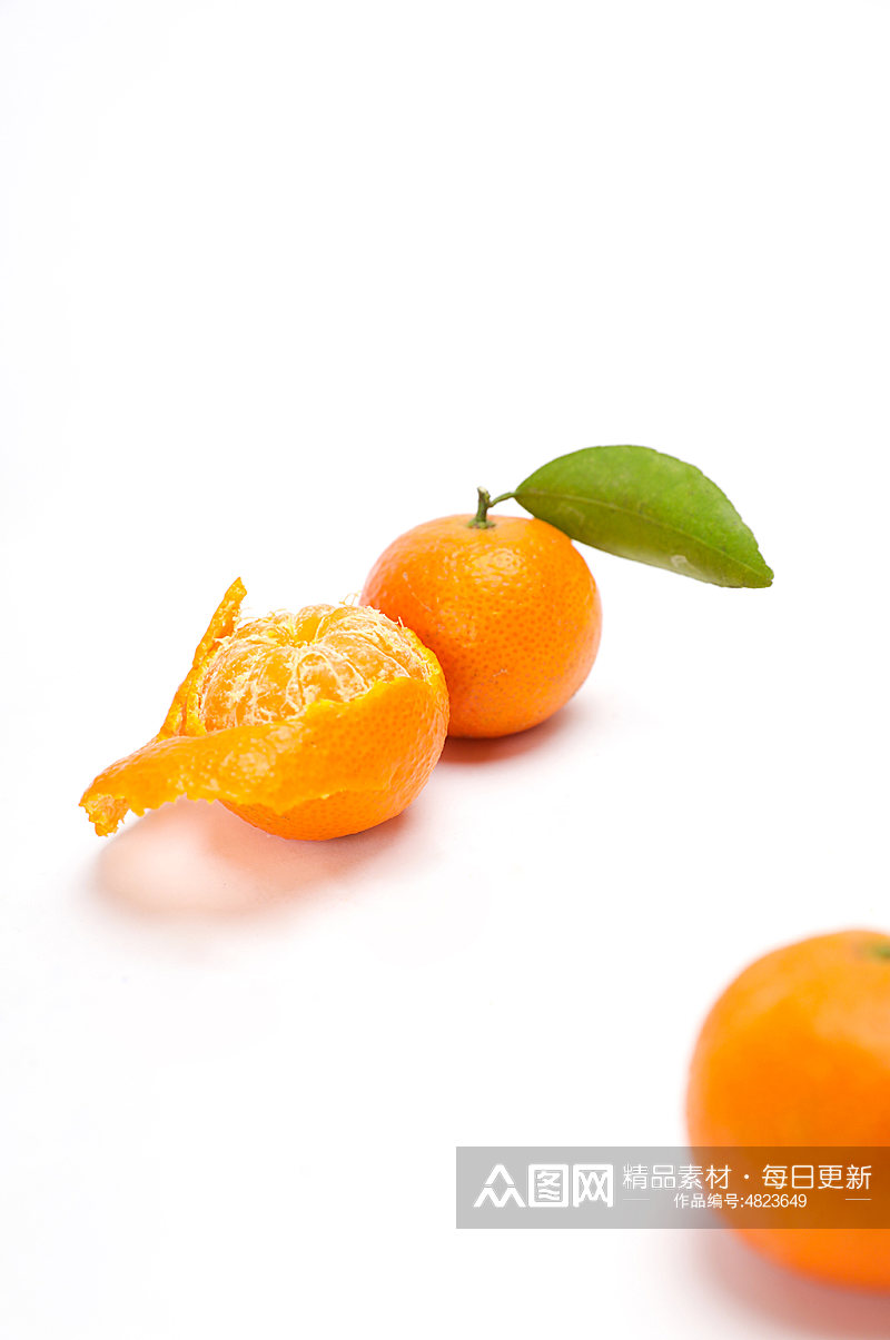 沙糖桔剥开的小橘子水果物品摄影图片素材