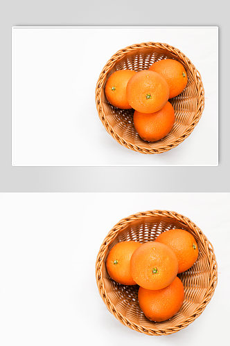 果篮橙子桔子切面水果物品摄影图片