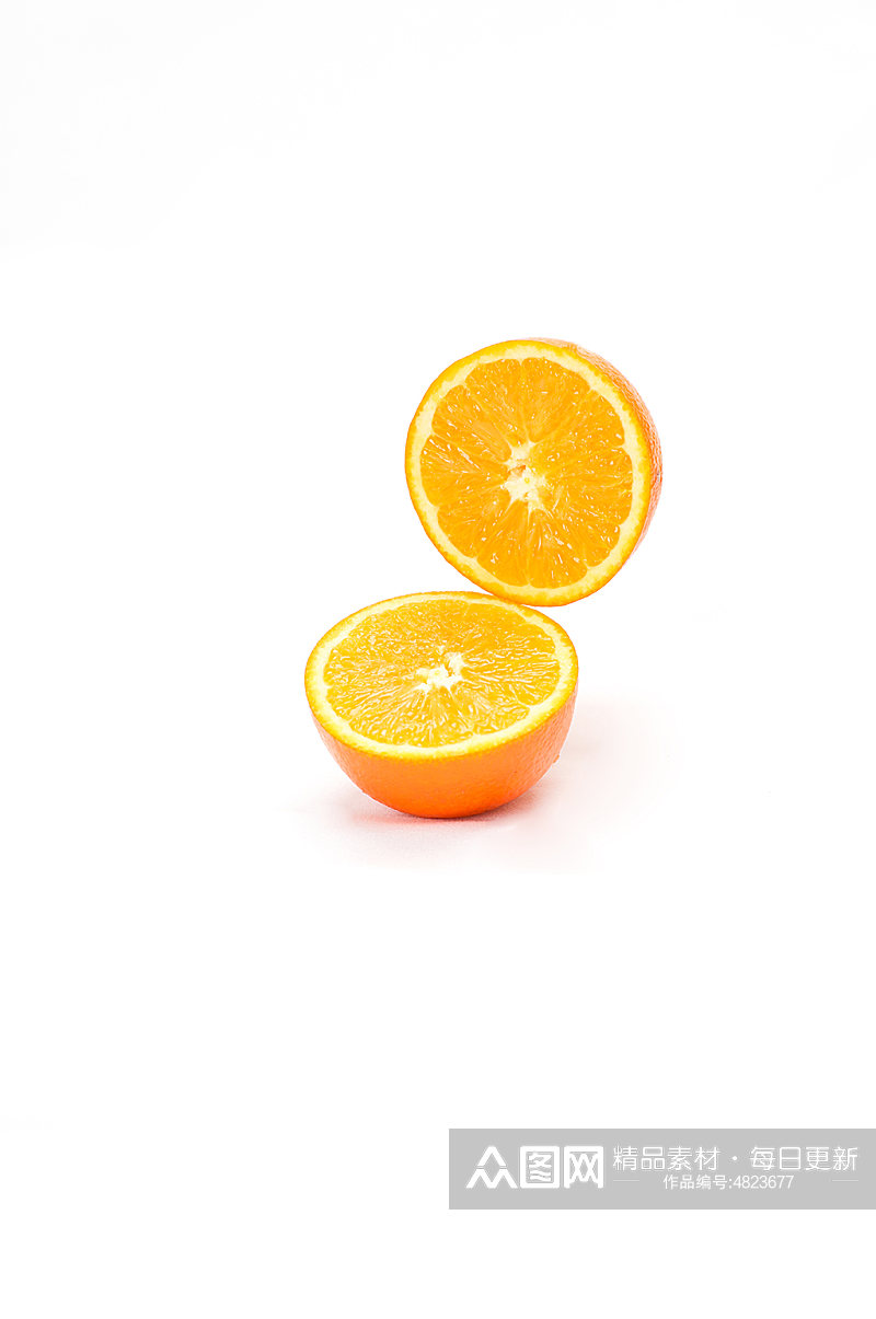 橙子橘子桔子切面水果物品摄影图片素材