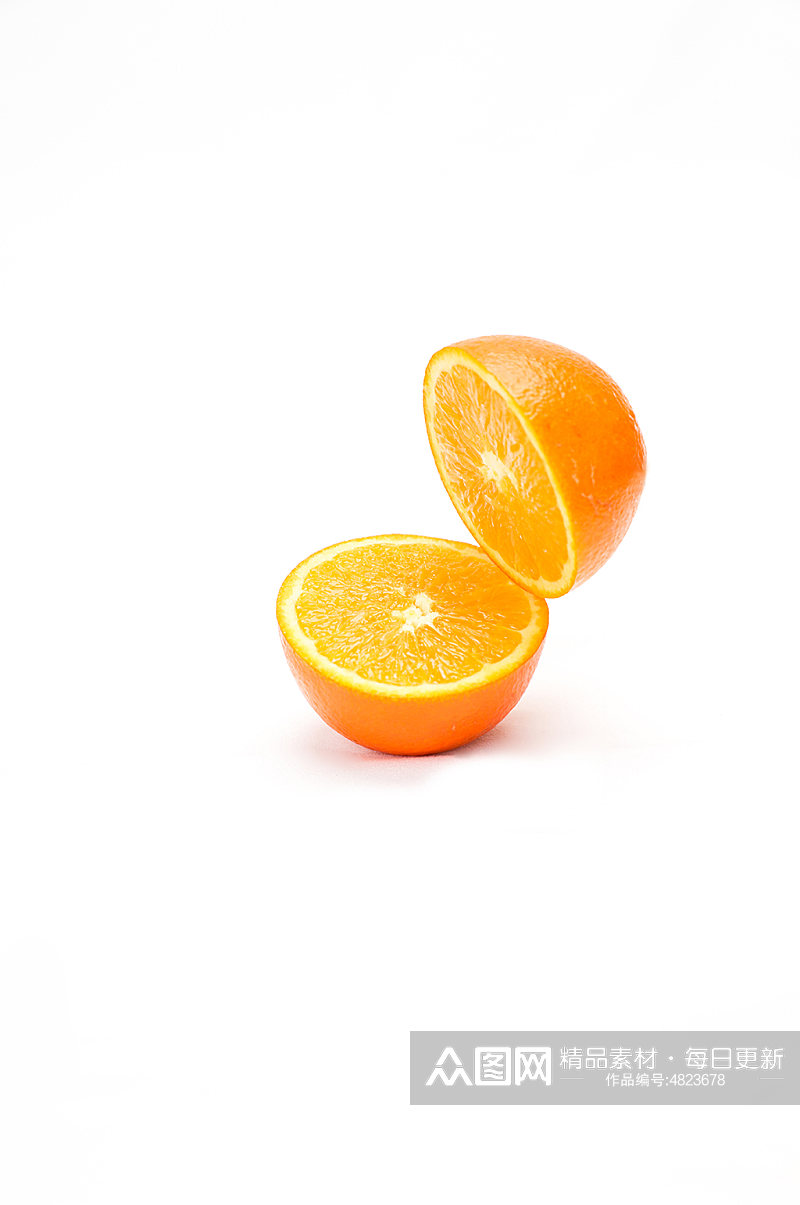 橙子橘子桔子切面水果物品摄影图片素材