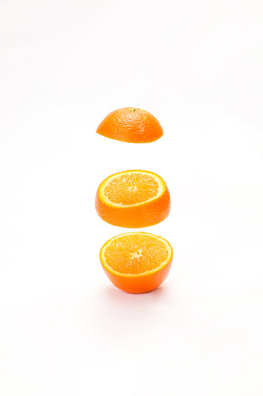 创意橙子切面果汁橘子水果物品摄影图片