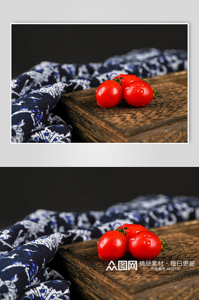 圣女果小番茄水果物品摄影图片素材