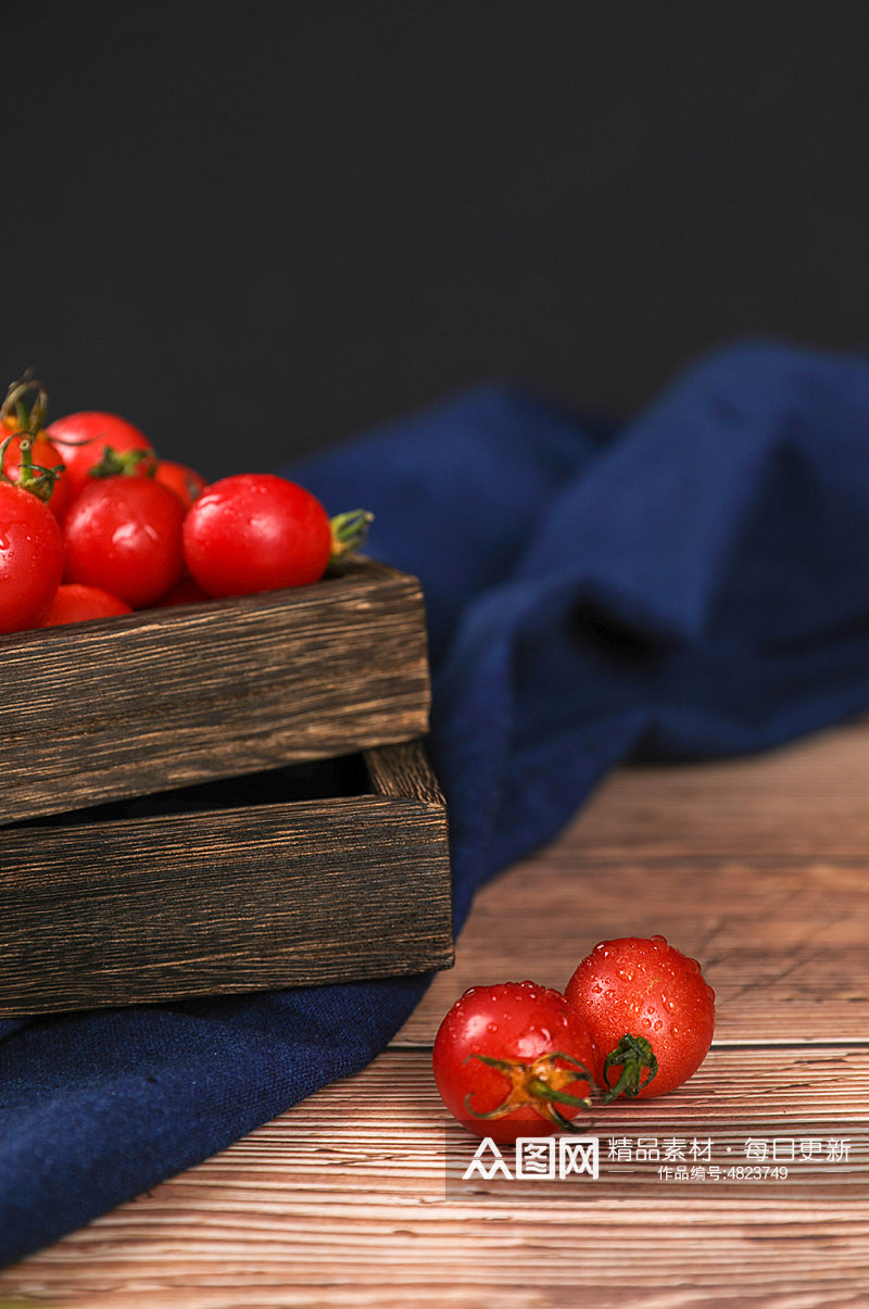 果盘圣女果小番茄水果物品摄影图片素材