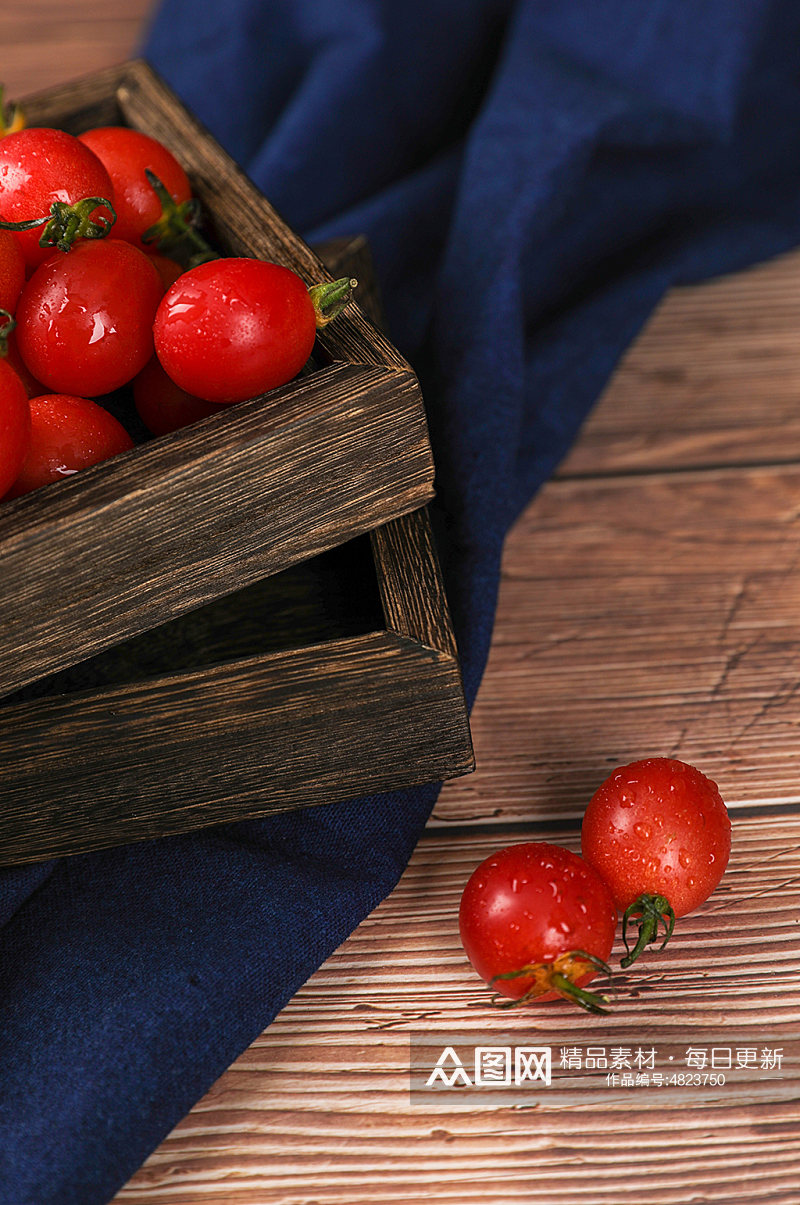 果盘圣女果小番茄水果物品摄影图片素材
