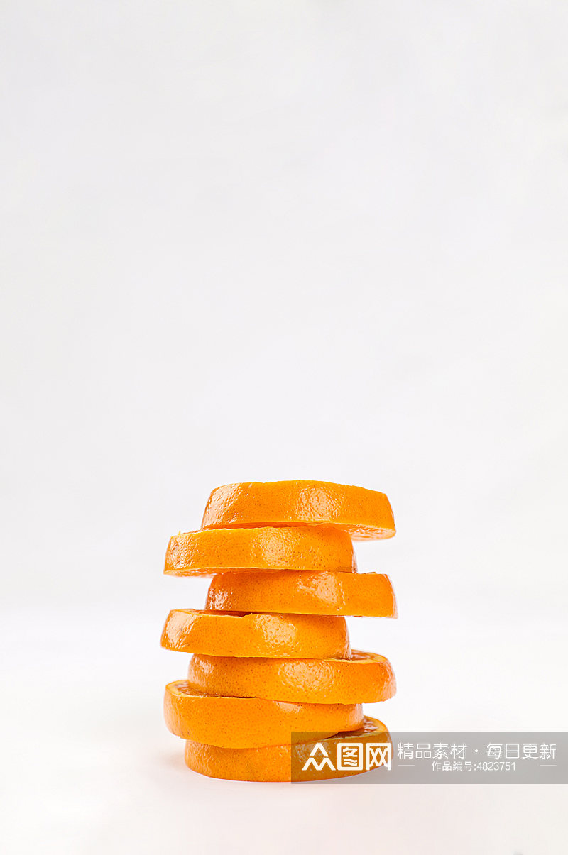 创意橙子切面果汁橘子水果物品摄影图片素材