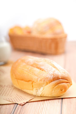 早餐香软面包食品物品摄影图片