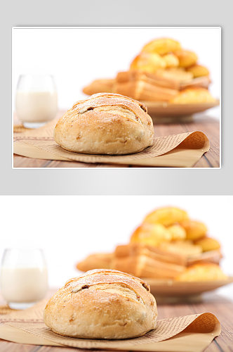 早餐全麦法式面包食品物品摄影图片