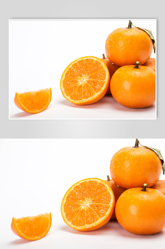 橙子橘子柑子切面水果物品摄影图片-众图网