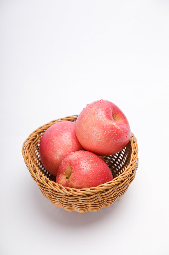 果篮红富士红苹果水果物品摄影图片