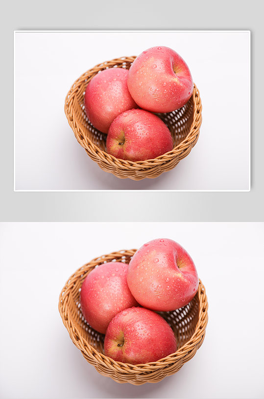 果篮红富士红苹果水果物品摄影图片-众图网
