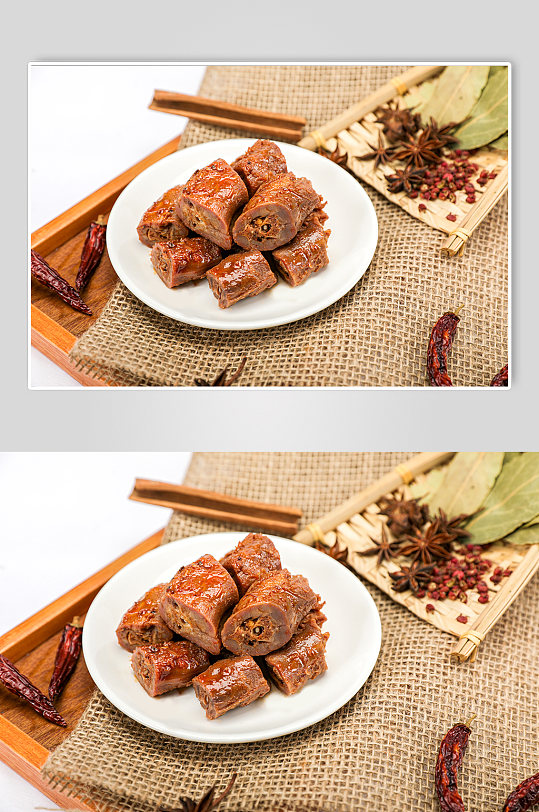麻辣鸭脖鸭货卤味美食食品物品摄影图片-众图网