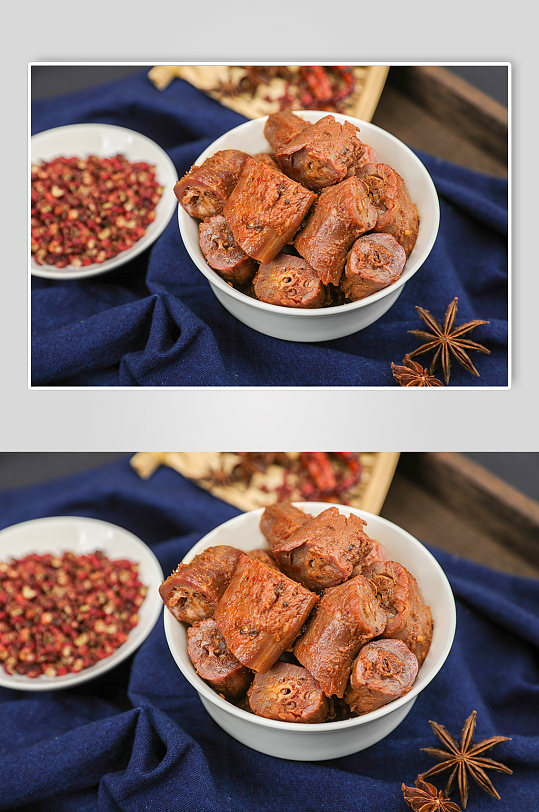 麻辣鸭脖鸭货卤味美食食品物品摄影图片-众图网