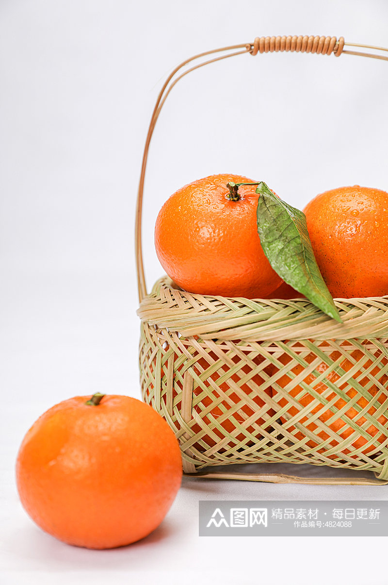 新鲜橙子橘子果篮水果物品摄影图片素材