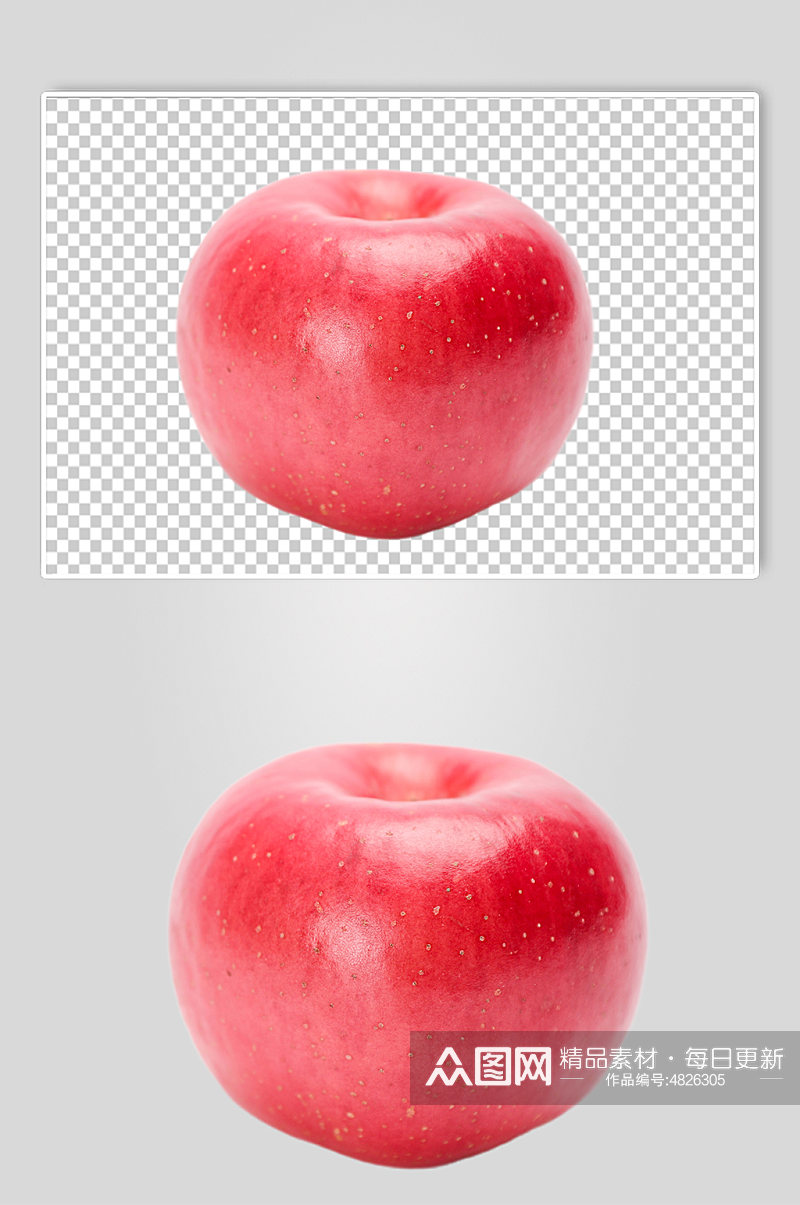 免抠红苹果水果物品PNG摄影图片素材