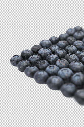创意排列蓝莓水果食品物品PNG摄影图片